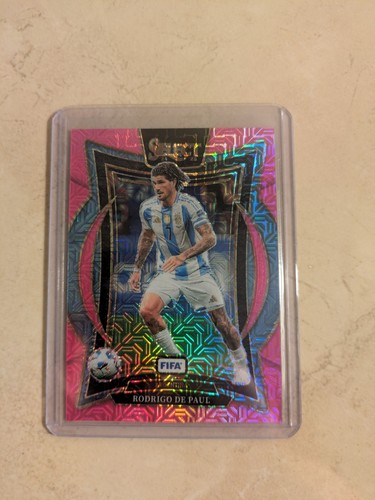 Rodrigo de Paul 2024 Panini Select FIFA Pink Mojo Terrace /299
