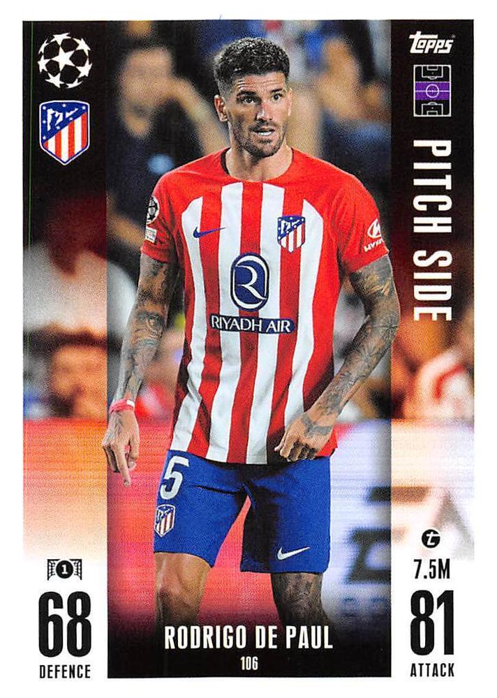 Rodrigo De Paul 2023 Topps Match Attax UEFA Club Competitions Extra