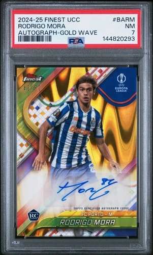 Rodrigo Mora 2024 Topps Finest Gold Wave Refractor /50