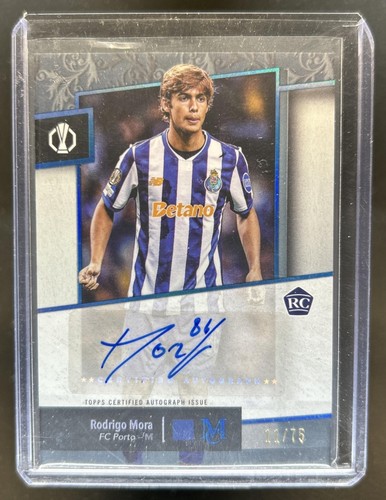 Rodrigo Mora 2024 Topps Museum Collection UEFA Sapphire /75