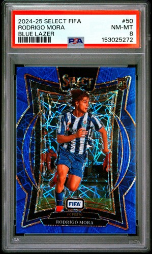 Rodrigo Mora 2024 Panini Select FIFA Blue Lazer