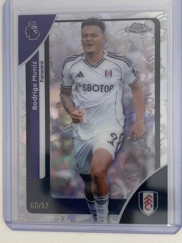 Rodrigo Muniz 2026 Topps Premier League Chrome Unknown Color /92