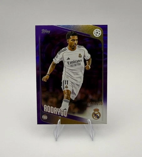 Rodrygo 2025 Topps Buque Insignia Purple /250
