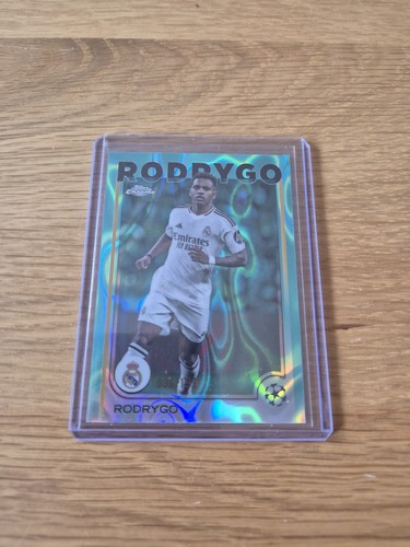 Rodrygo 2024 Topps Chrome Aqua Lava /199