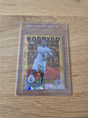 Rodrygo 2024 Topps Chrome Gold /50