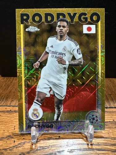 Rodrygo 2024 Topps Chrome Gold Mojo /50