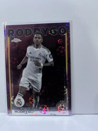 Rodrygo 2025 Topps Chrome Magenta /75
