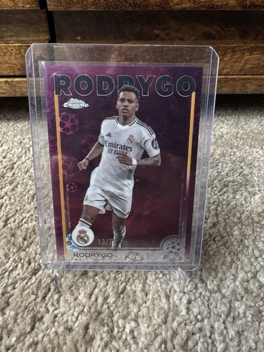 Rodrygo 2024 Topps Chrome Magenta Refractor /75
