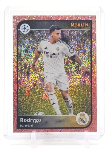 Rodrygo 2024 Topps Chrome Merlin Rose Gold Speckle /250