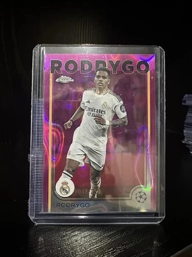 Rodrygo 2024 Topps Chrome Pink Refractor /250