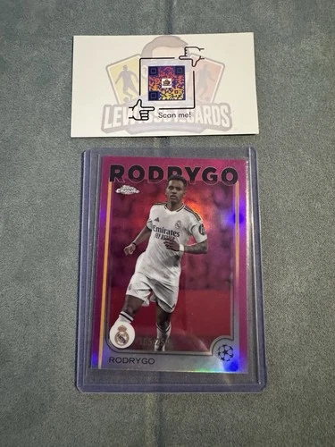 Rodrygo 2024 Topps Chrome Pink Refractor /250