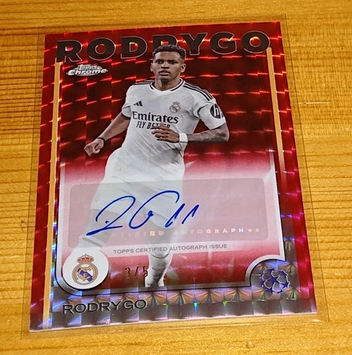 Rodrygo 2024 Topps Chrome Red