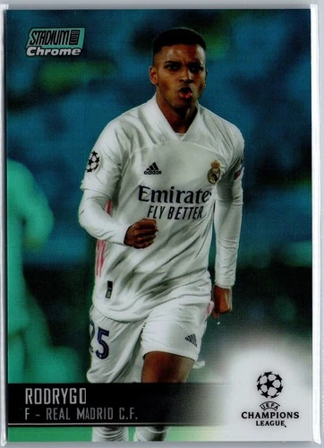 Rodrygo 2021 Topps Chrome Stadium Club Aqua Refractor /199