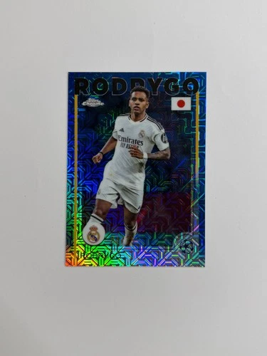 Rodrygo 2024 Topps Chrome UEFA Blue /75