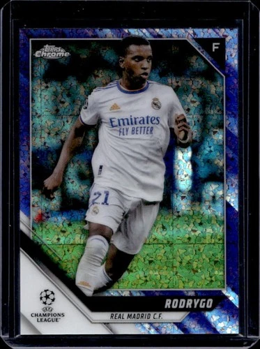 Rodrygo 2021 Topps Chrome UEFA Purple Mini Diamond Refractor /250