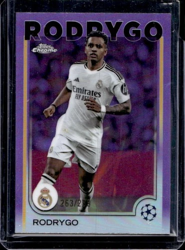 Rodrygo 2024 Topps Chrome Violet Refractor /299