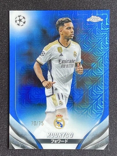 Rodrygo 2023 Topps Cromo UCC Azul Mojo /75