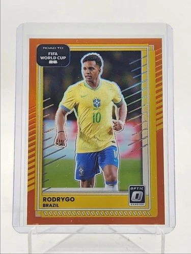 Rodrygo 2025 Panini Donruss Optic FIFA World Cup Orange Prizm /99