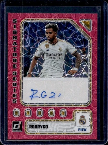 Rodrygo 2024 Panini Donruss Pink Velocity