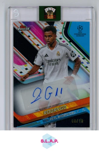 Rodrygo 2024 Topps Finest Black /10