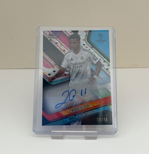 Rodrygo 2024 Topps Finest Black Wave Refractor /10