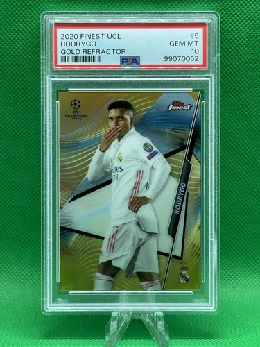 Rodrygo 2020 Topps Finest Gold Refractor /50