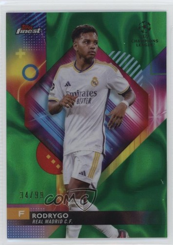 Rodrygo 2023 Topps Finest Green Lava Refractor /99