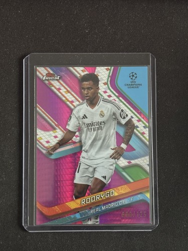 Rodrygo 2024 Topps Finest Pink Prism Refractor /125