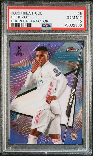 Rodrygo 2020 Topps Finest Purple Refractor /250