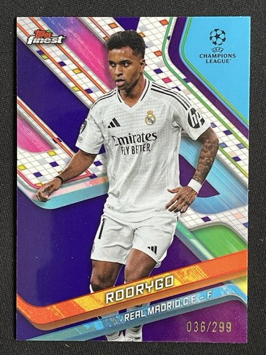 Rodrygo 2024 Topps Finest Purple Refractor /299