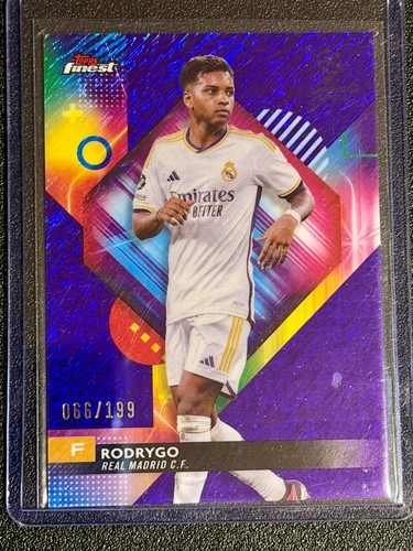 Rodrygo 2023 Topps Finest Purple Shimmer Refractor /199