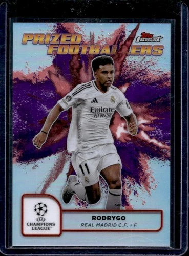 Rodrygo 2024 Topps Finest Purple/Red Refractor #PFF-4