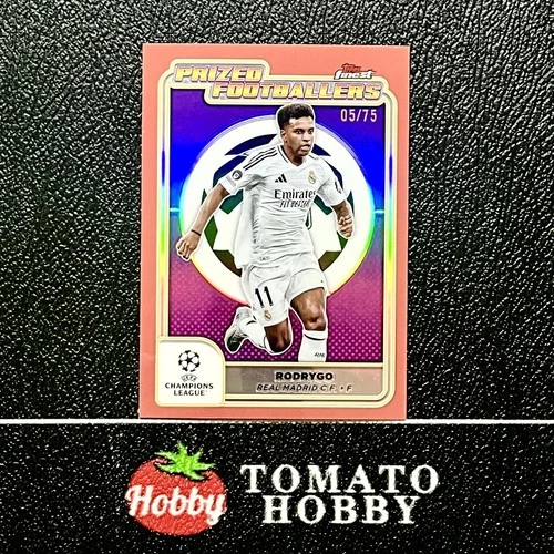 Rodrygo 2024 Topps Finest Rose Gold Refractor /75