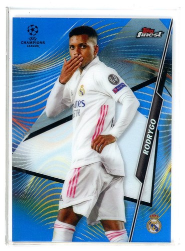 Rodrygo 2020 Topps Finest UEFA Blue Refractor /150