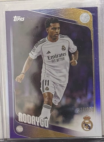 Rodrygo 2025 Topps Flagship Purple Foil /250