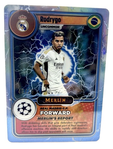 Rodrygo 2024 Topps Merlin Chrome /75