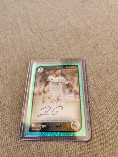 Rodrygo 2024 Topps Merlin Chrome Aqua /75
