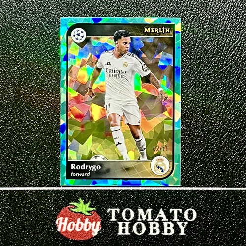 Rodrygo 2024 Topps Merlin Chrome Aqua Atomic Refractor /75