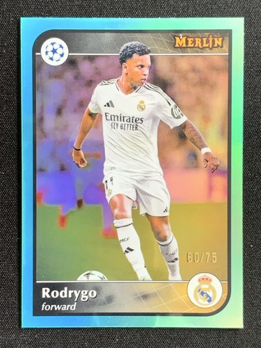 Rodrygo 2024 Topps Merlin Chrome Aquatic Refractor /75