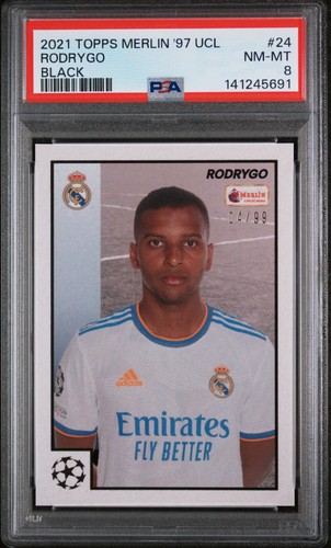 Rodrygo 2021 Topps Merlin Chrome Black /99