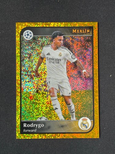 Rodrygo 2024 Topps Merlin Chrome Gold Speckle /50