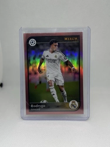 Rodrygo 2025 Topps Merlin Chrome Gold/Rose Gold Refractor /250