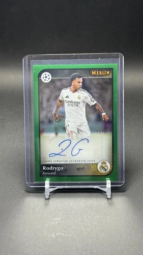 Rodrygo 2024 Topps Merlin Chrome Green /99