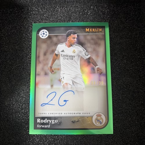 Rodrygo 2025 Topps Merlin Chrome Green /99