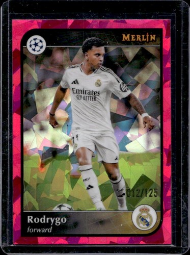 Rodrygo 2024 Topps Merlin Chrome Magenta Atomic Refractor /125