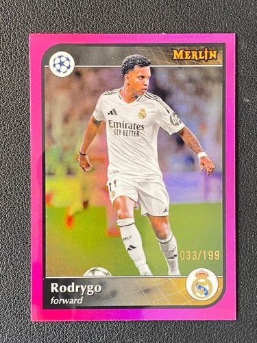 Rodrygo 2024 Topps Merlin Chrome Pink /199