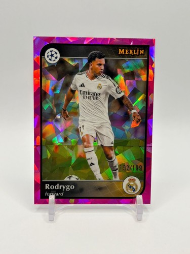 Rodrygo 2024 Topps Merlin Chrome Pink Ice /199