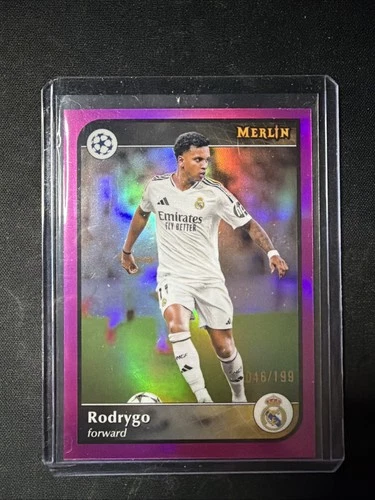 Rodrygo 2024 Topps Merlin Chrome Pink Refractor /199
