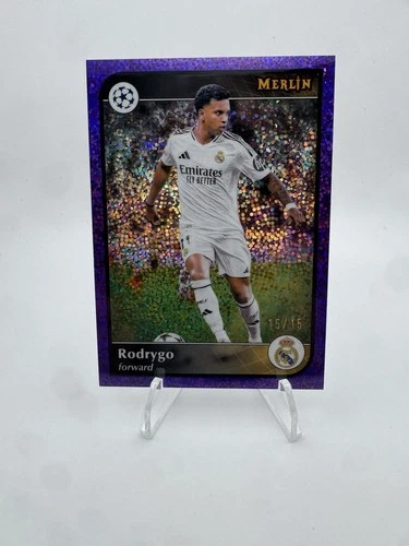Rodrygo 2024 Topps Merlin Chrome Purple Shimmer /15