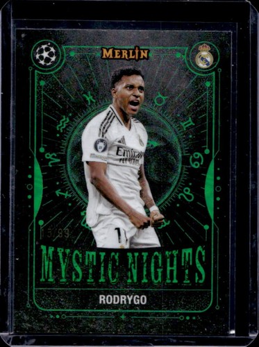 Rodrygo 2024 Topps Merlin Chrome UEFA Green Refractor /99